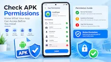Review APK app permissions before installing an update